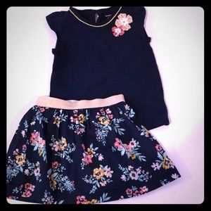 3T Carter’s 2-piece set skirt and top
